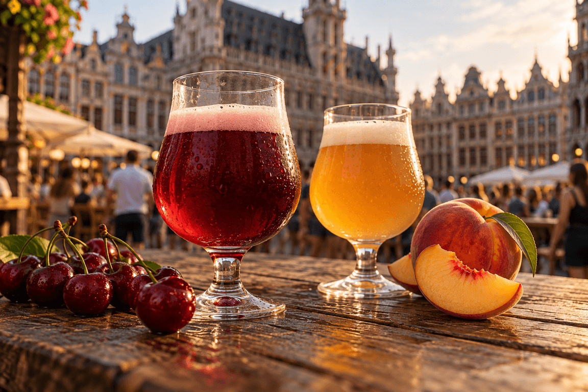 Wiśniowe kriek i owocowe 0.0 w Brukseli-3
